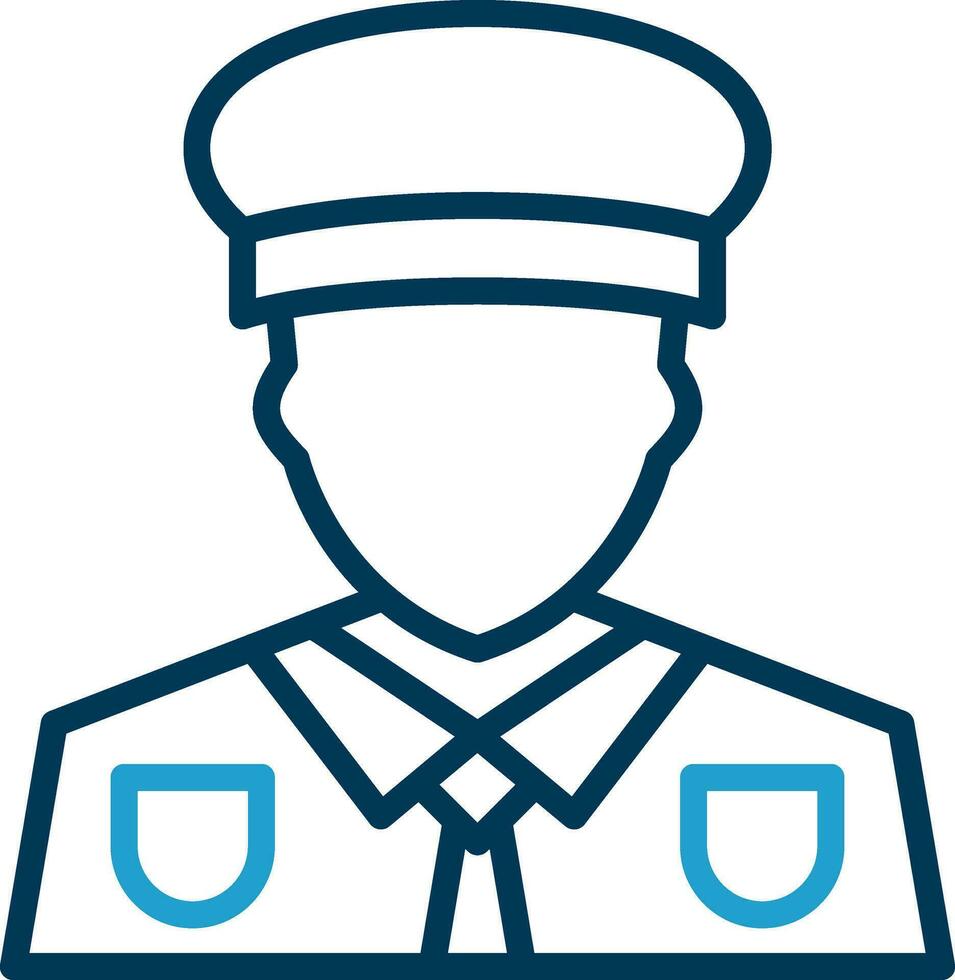 Captain Vector Icon Design