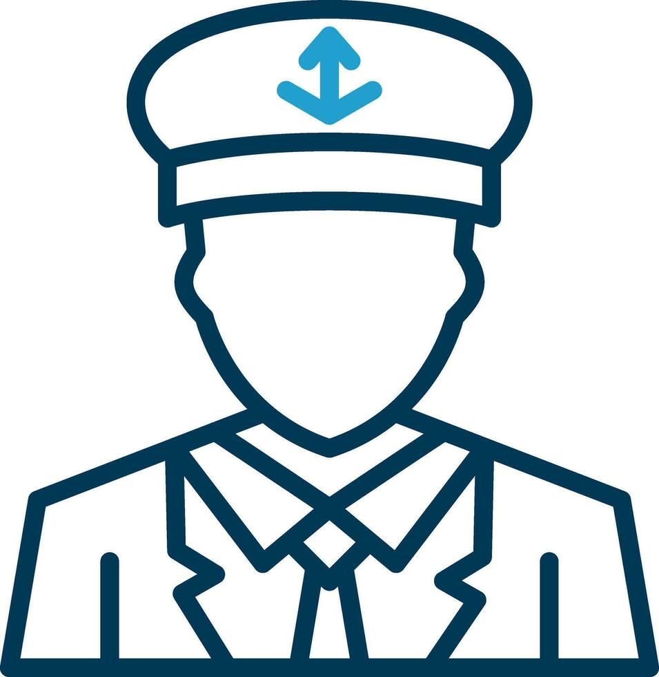 Captain Vector Icon Design