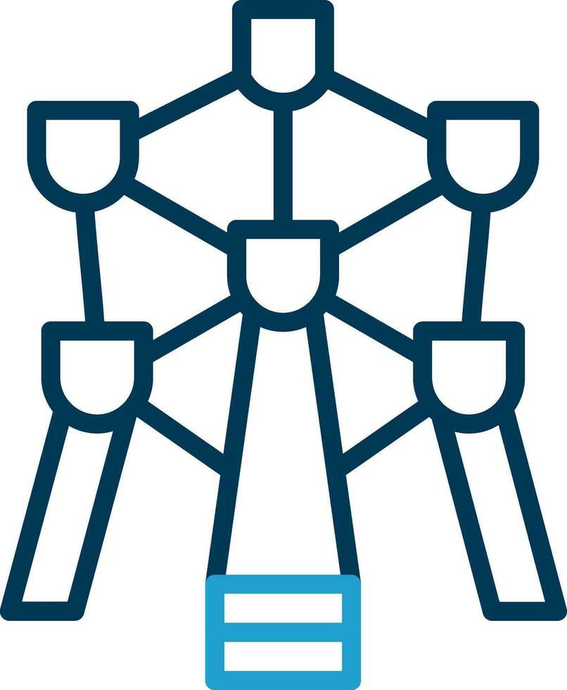 Atomium Vector Icon Design