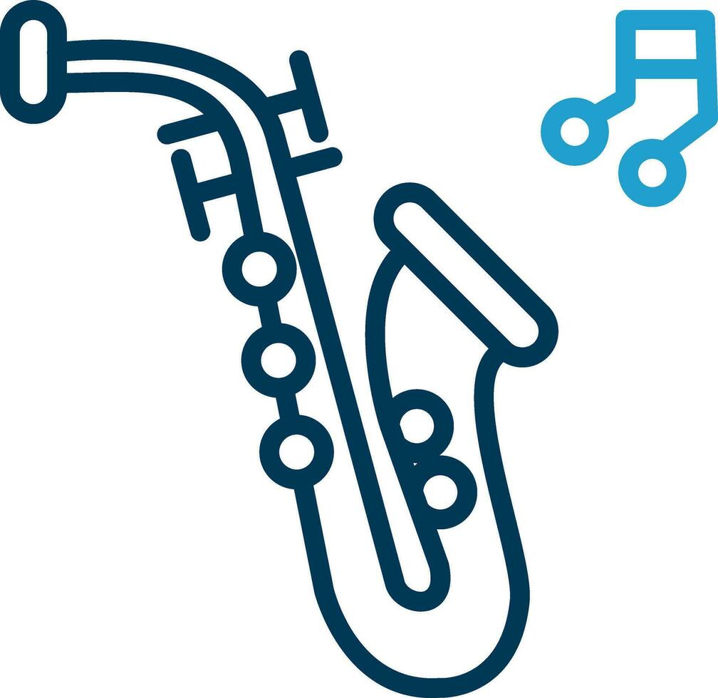 Saxophone Vector Icon Design