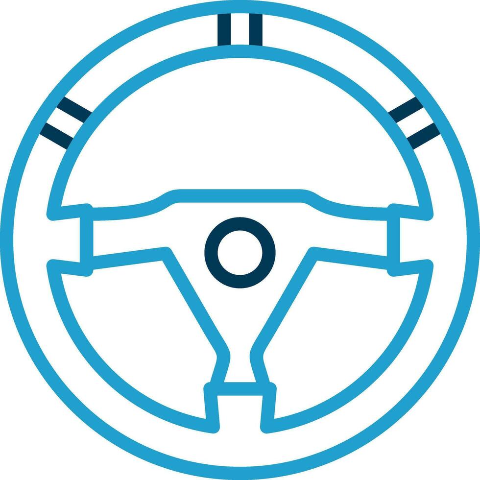 Steering wheel Vector Icon Design