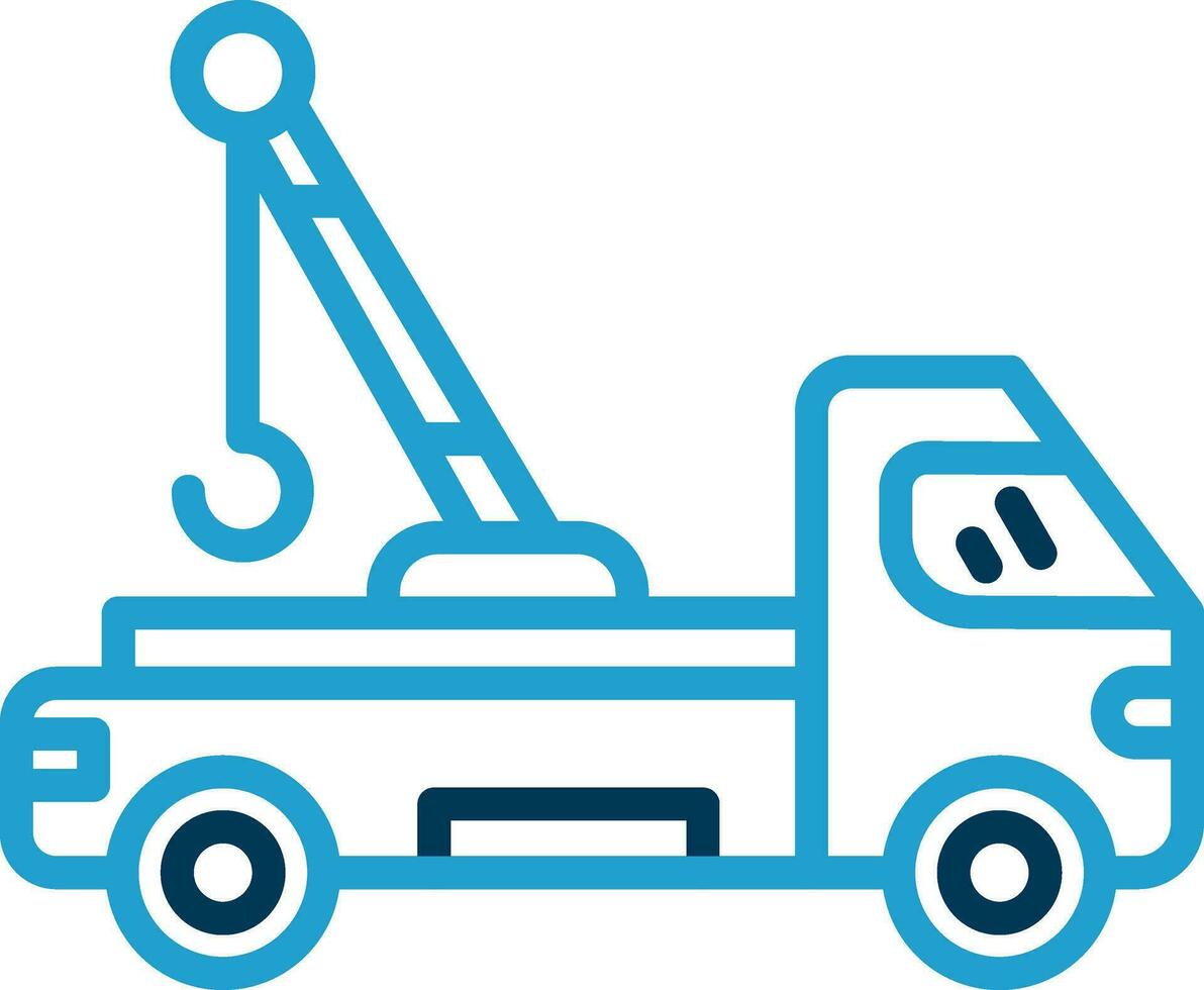Tow truck Vector Icon Design