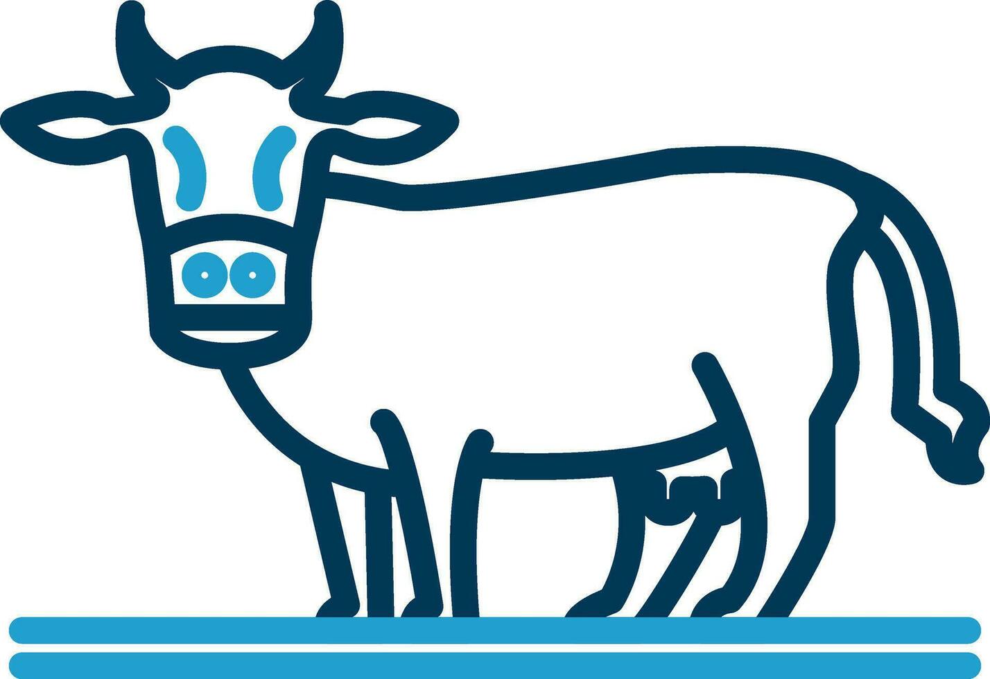 Cow Vector Icon Design