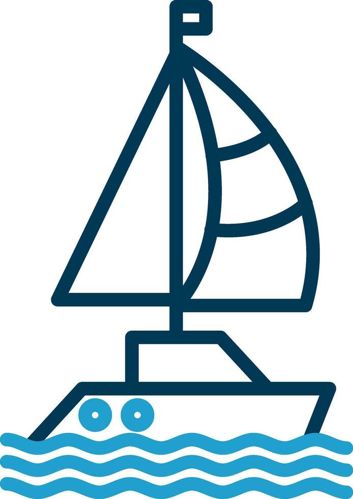 Sailboat Vector Icon Design