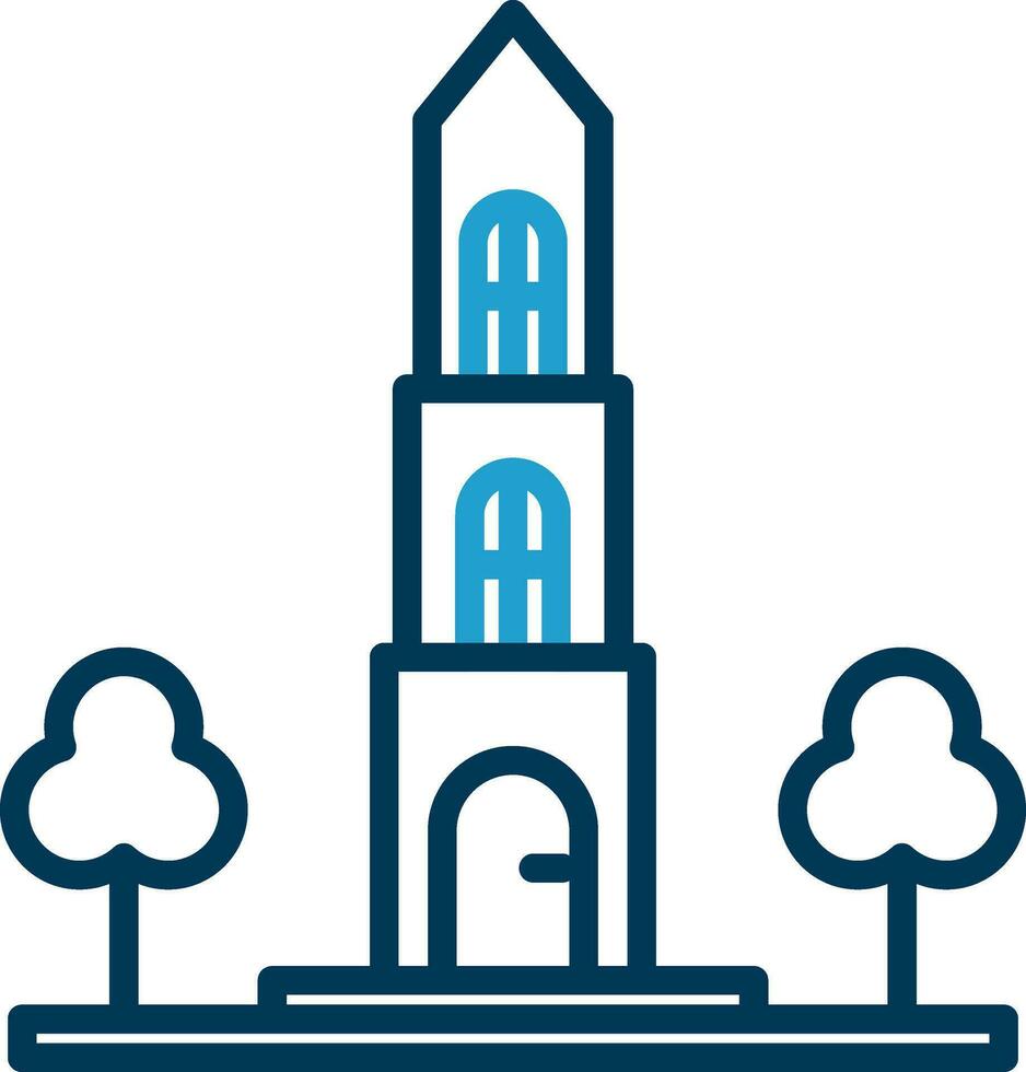 Dom tower Vector Icon Design