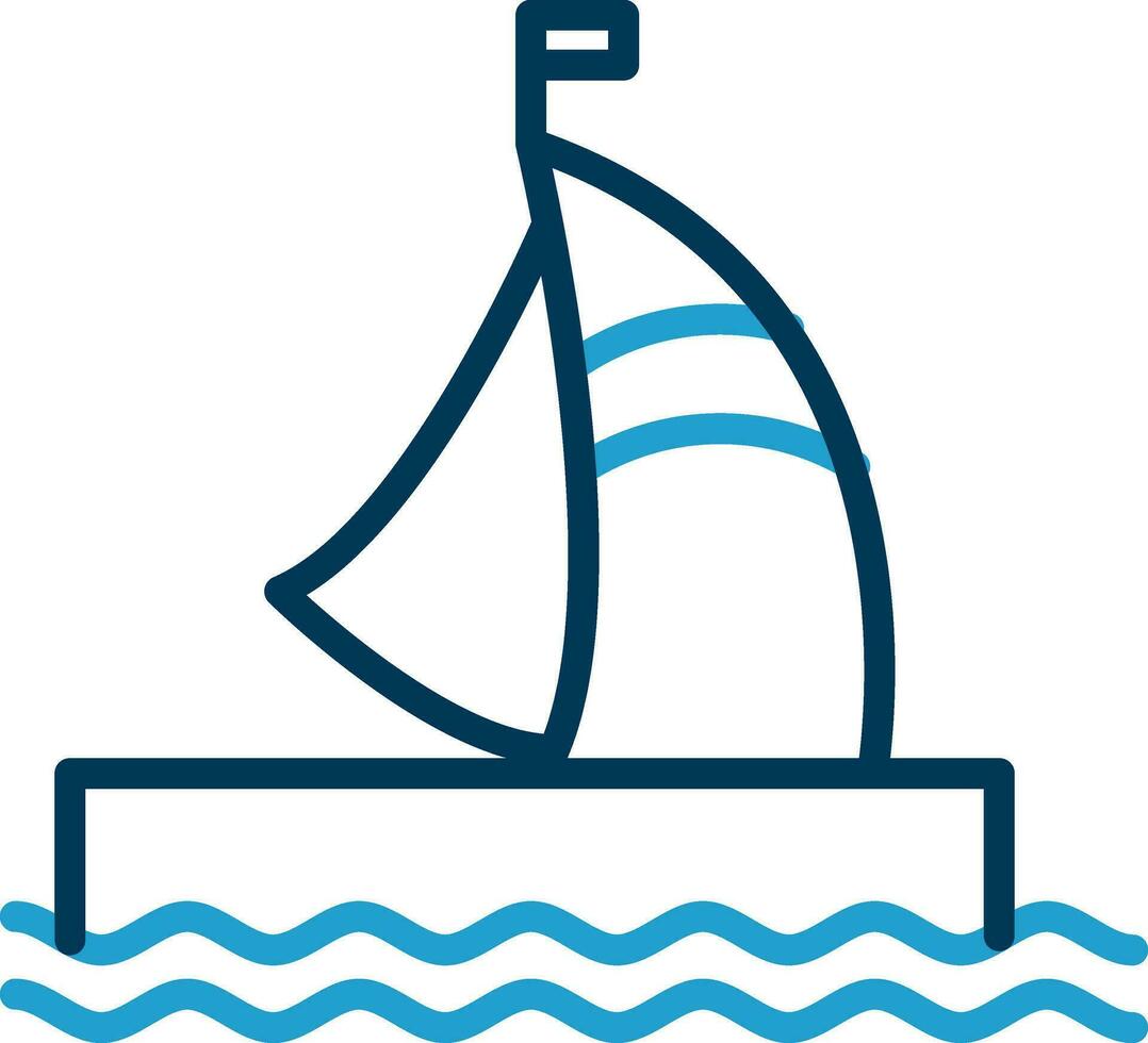 Houseboat Vector Icon Design