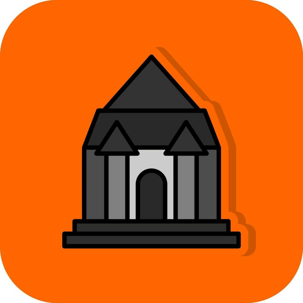Keukenhof castle Vector Icon Design
