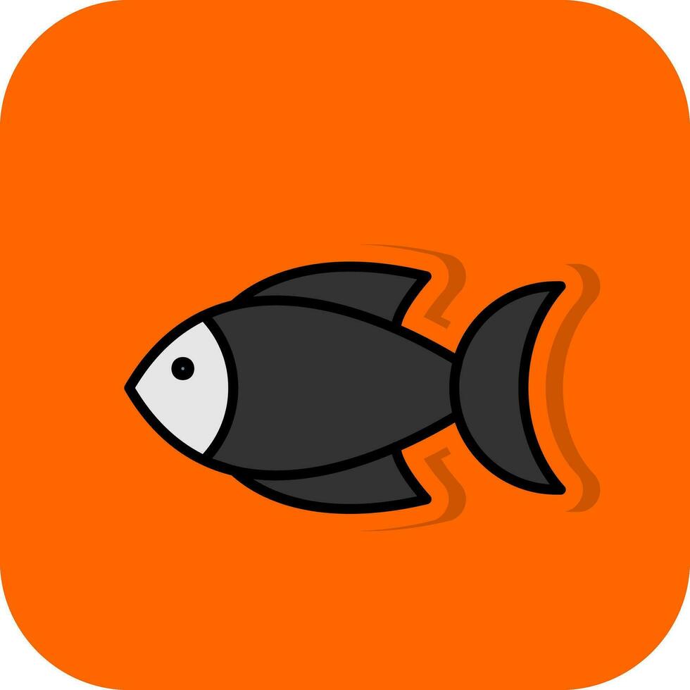 diseño de icono de vector de pescado