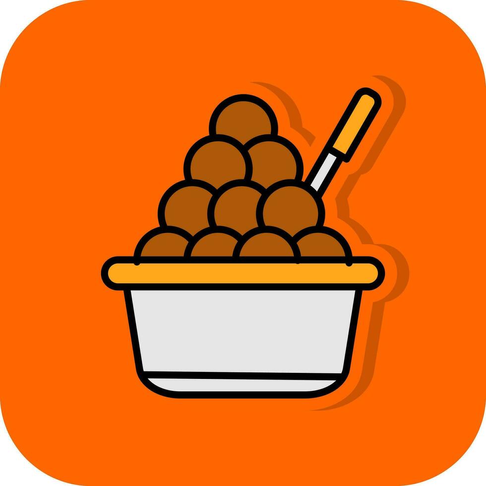 Bitterballen Vector Icon Design