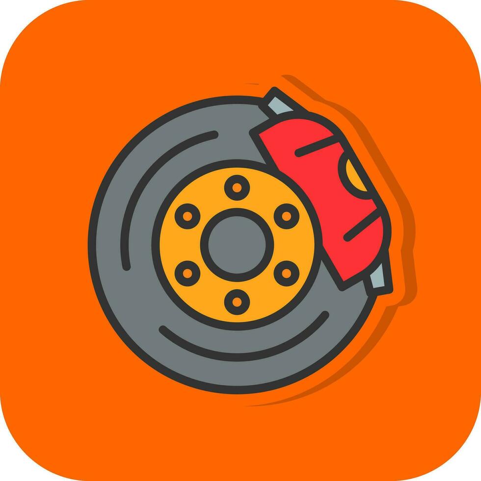 Brake disc Vector Icon Design