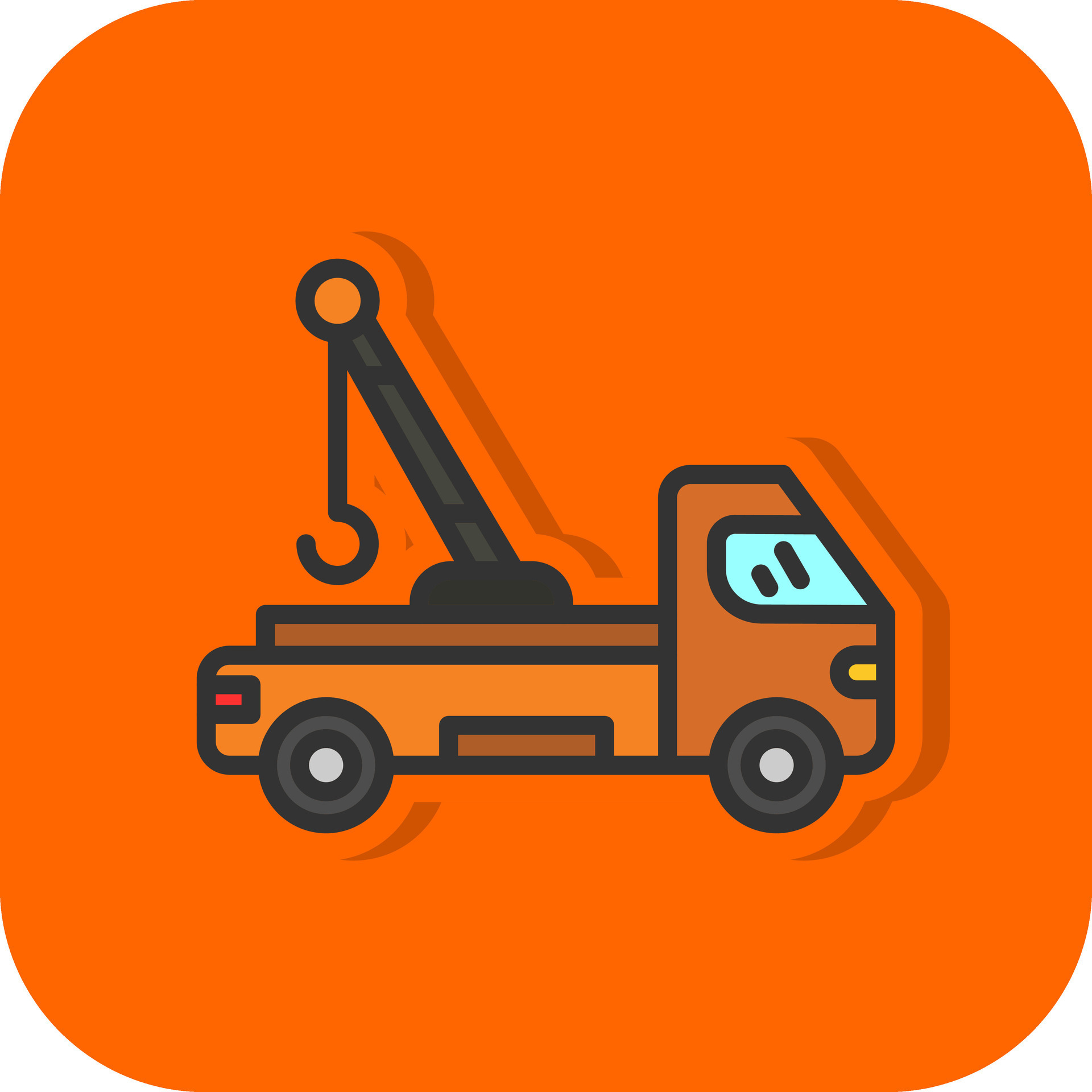 Tow truck Vector Icon Design 25631160 Vector Art at Vecteezy