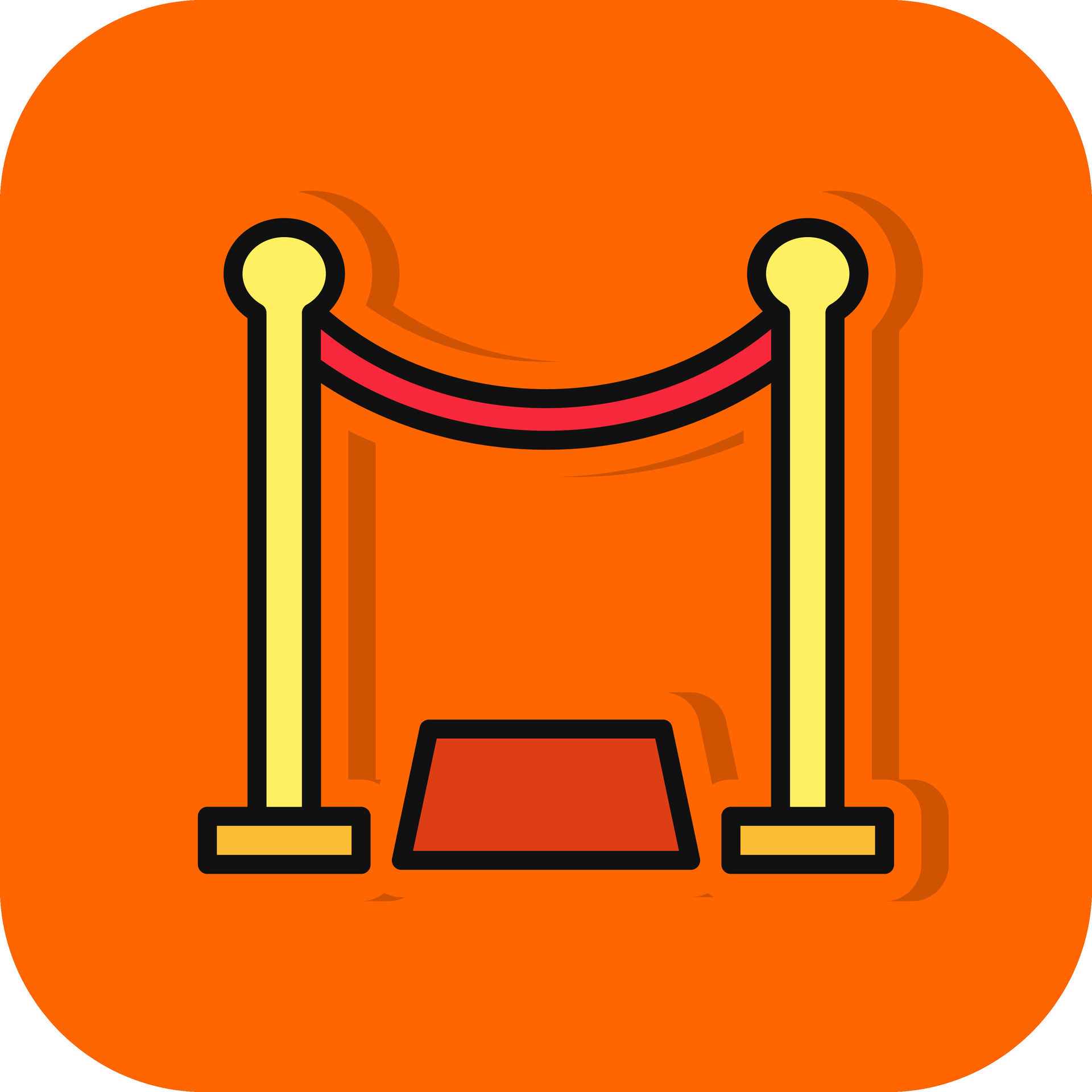 Red carpet Vector Icon Design 25631198 Vector Art at Vecteezy