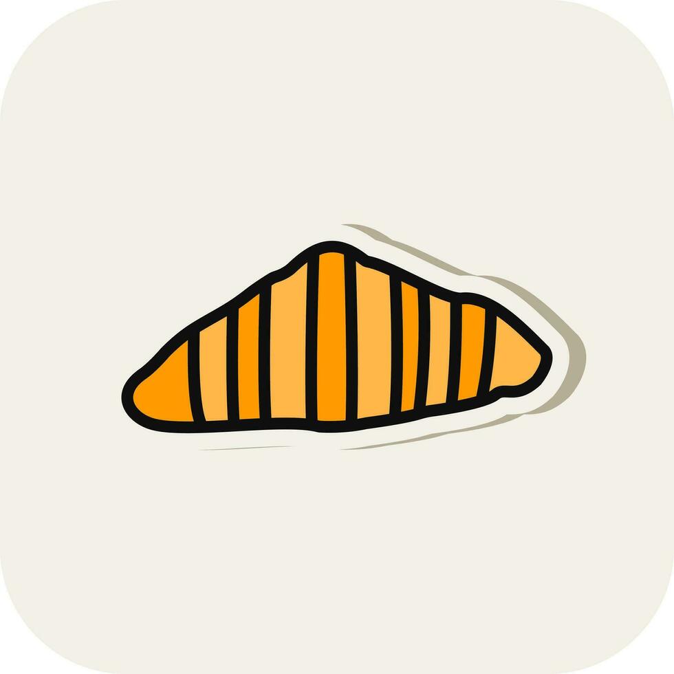 Croissant Vector Icon Design