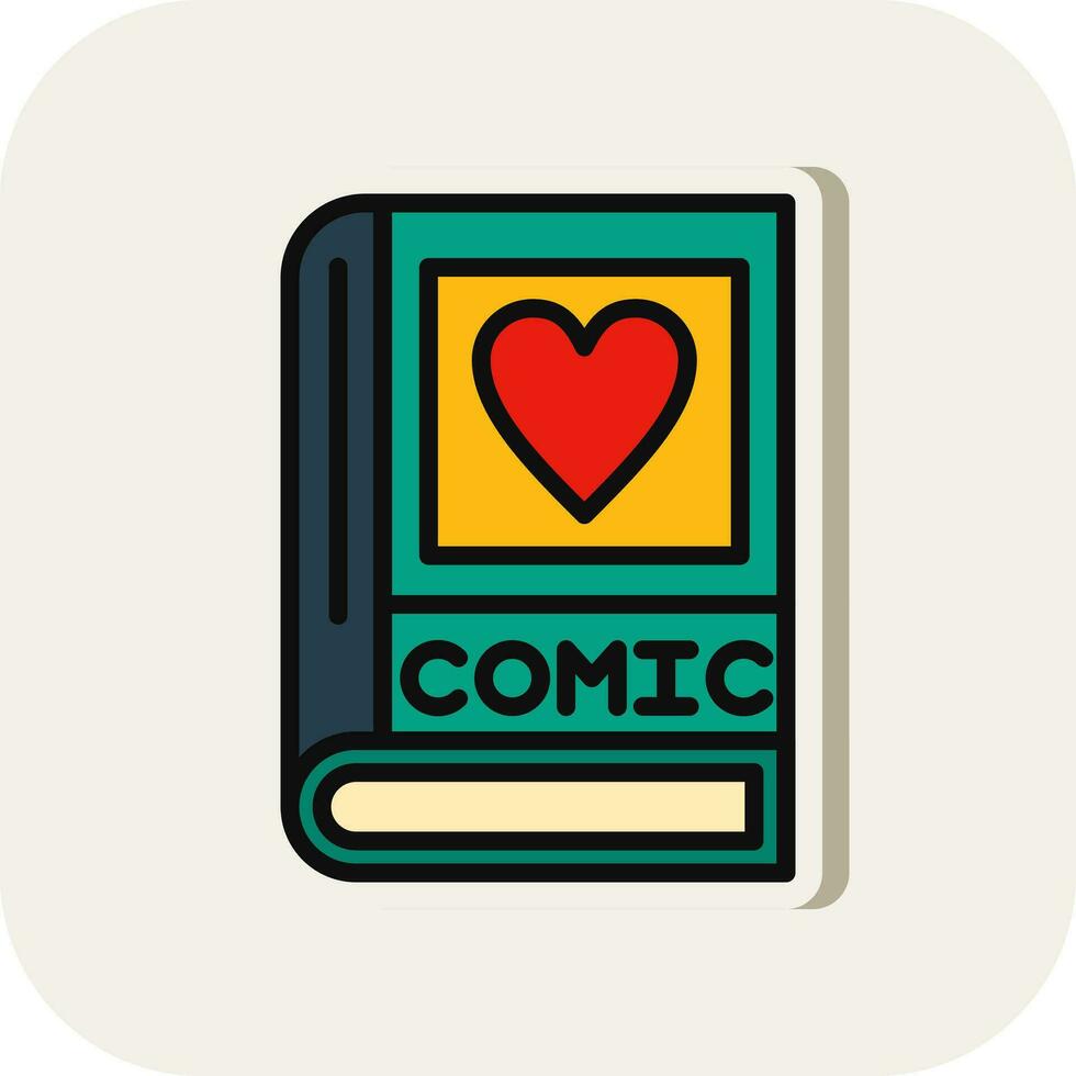 Comic book Vector Icon Design