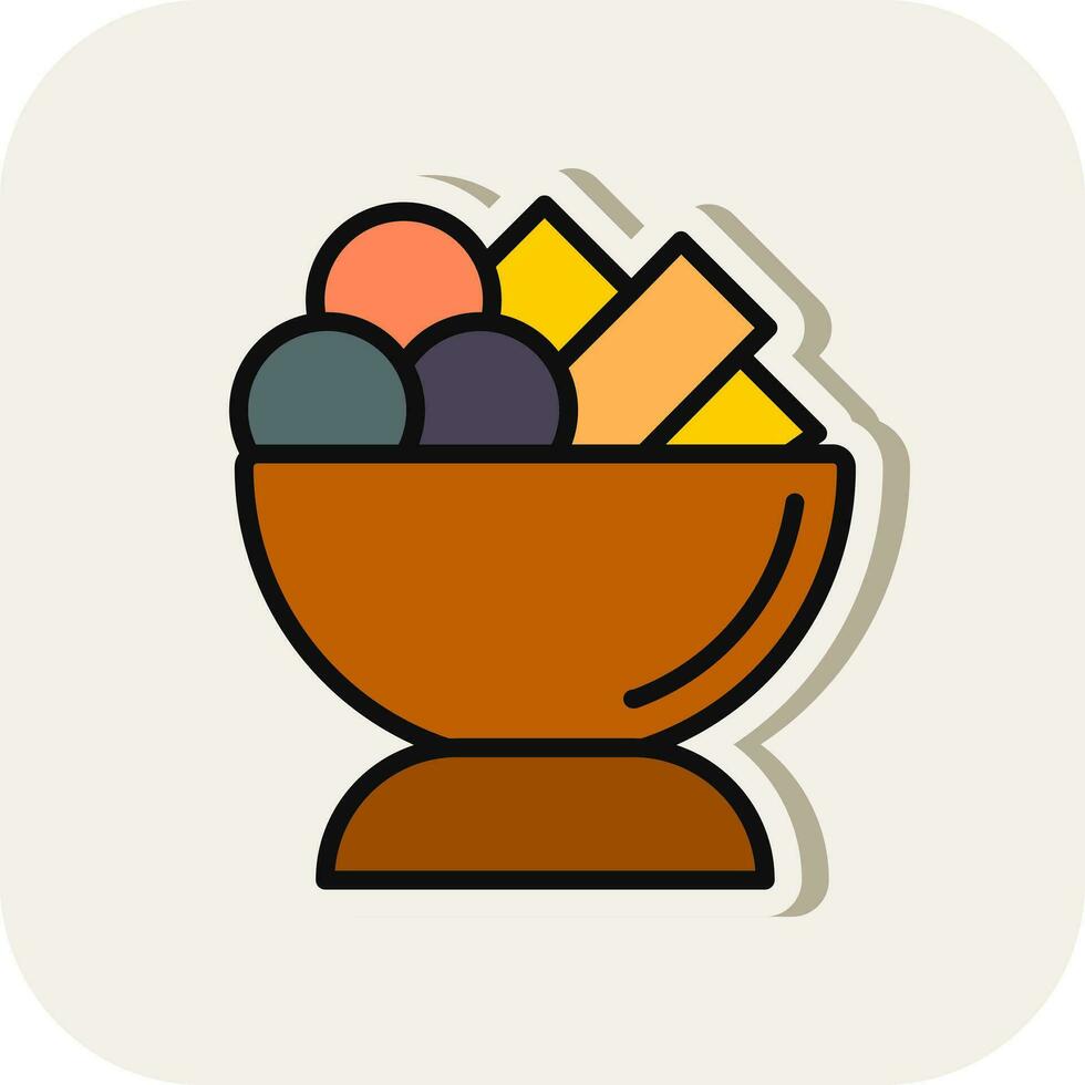 Moules frites Vector Icon Design