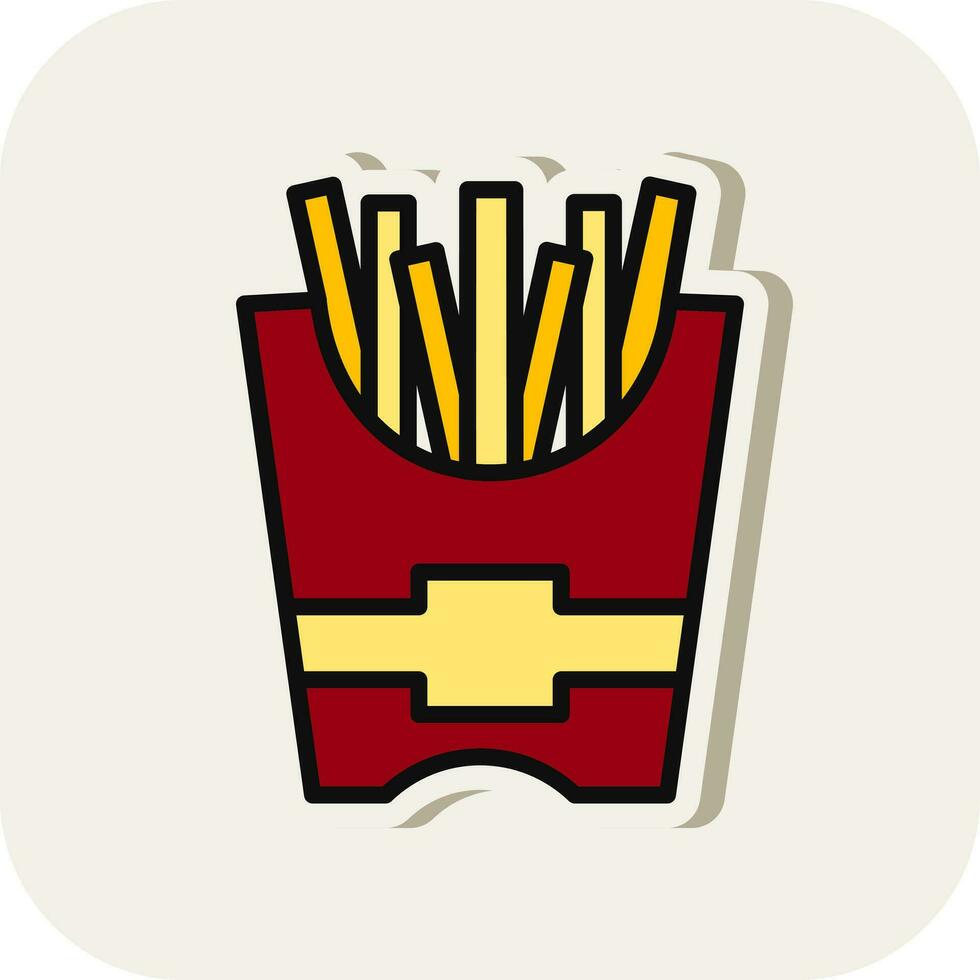 Frites Vector Icon Design