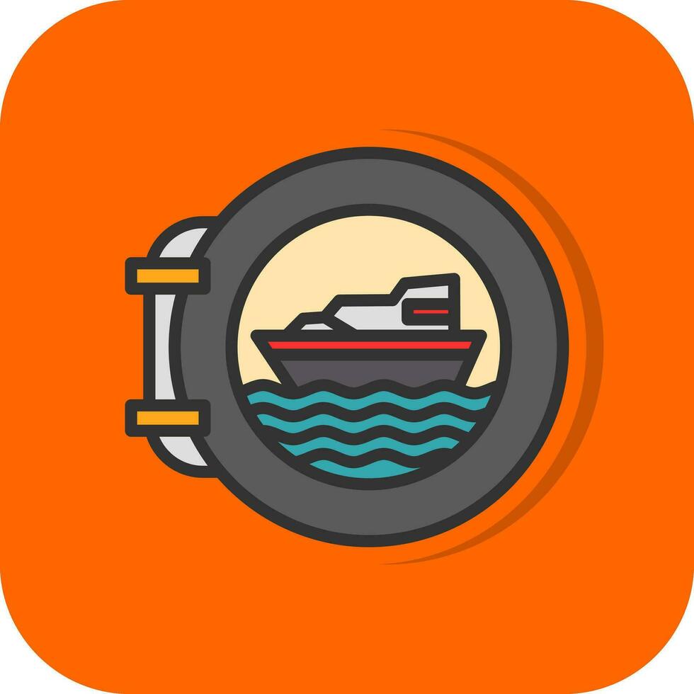 Porthole Vector Icon Design