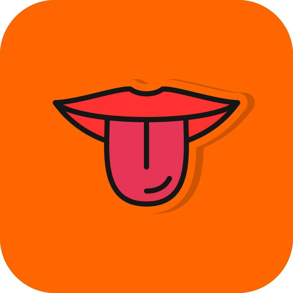 Tongue Vector Icon Design