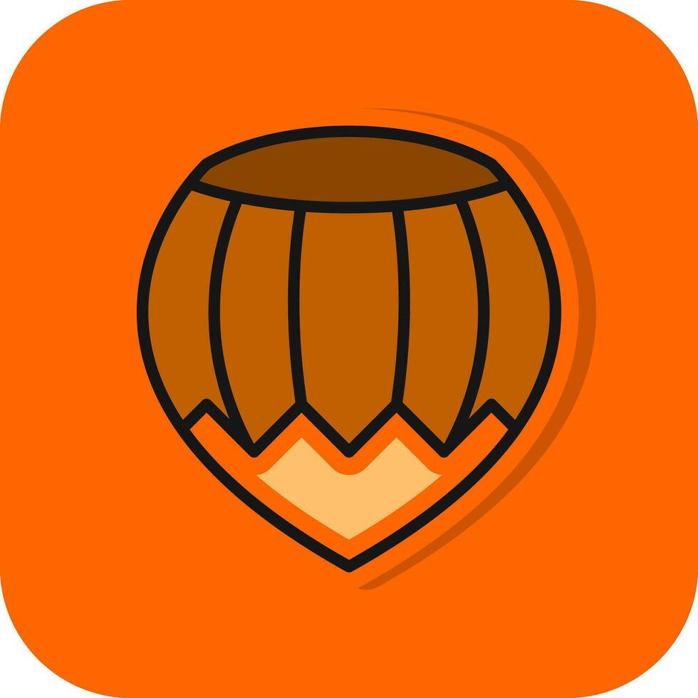 Hazelnut Vector Icon Design