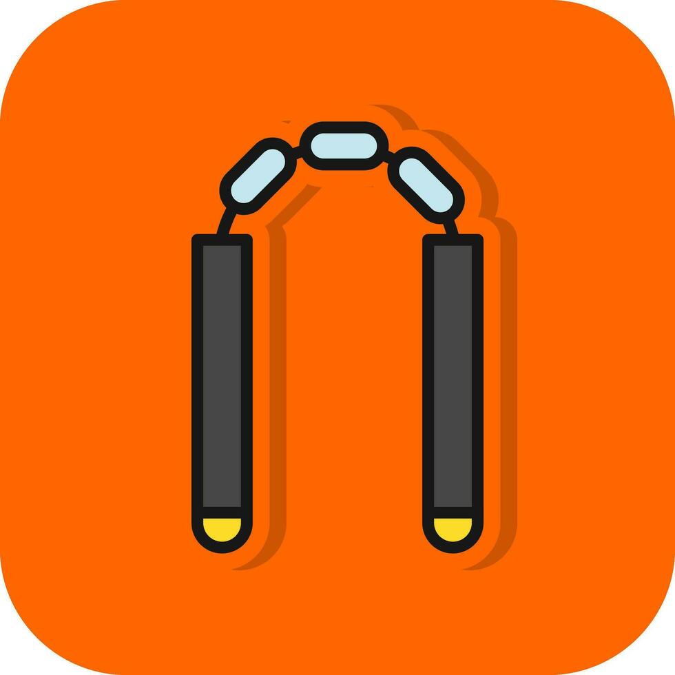 Nunchaku Vector Icon Design