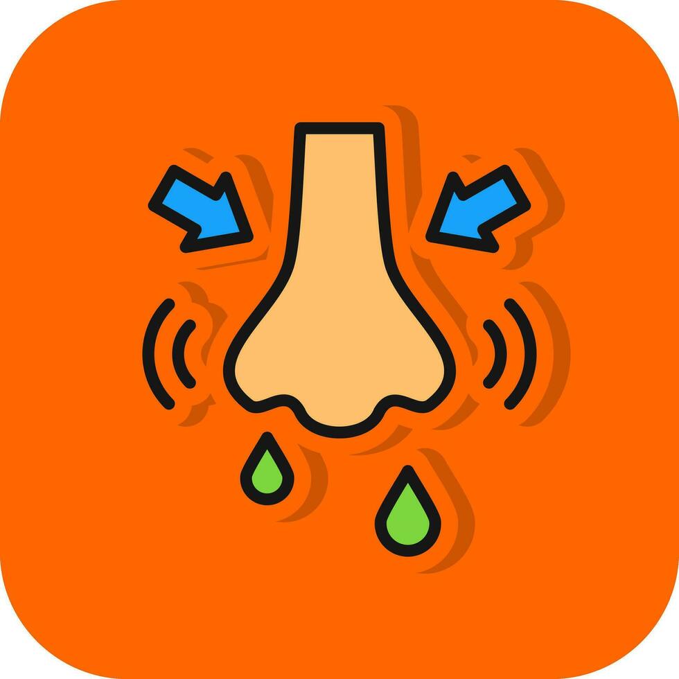 Rhinitis Vector Icon Design