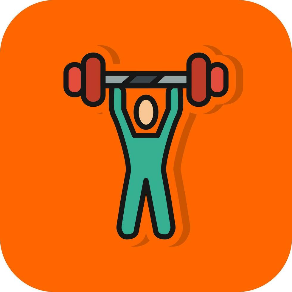 Weightlifting Vector Icon Design