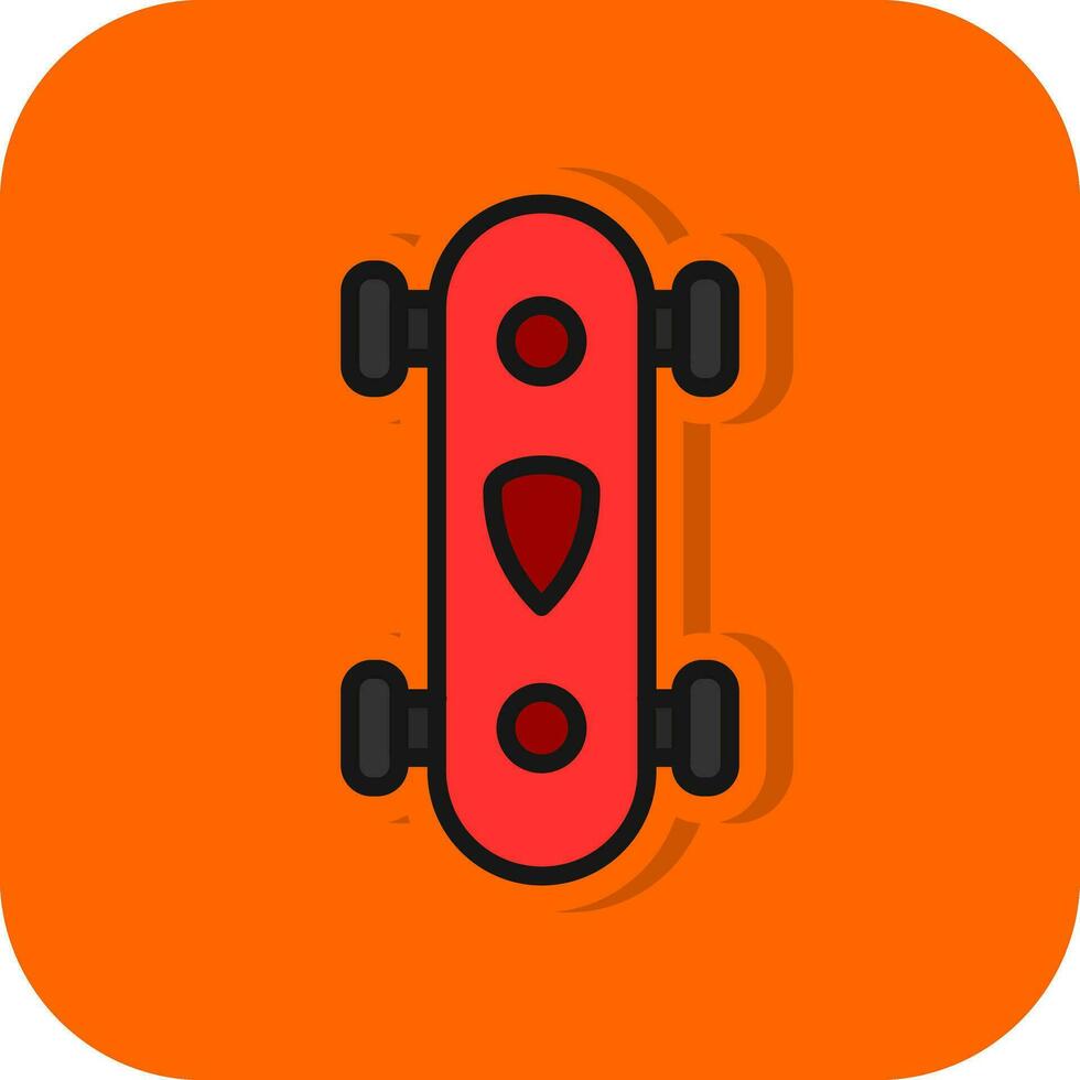 Longboard Vector Icon Design