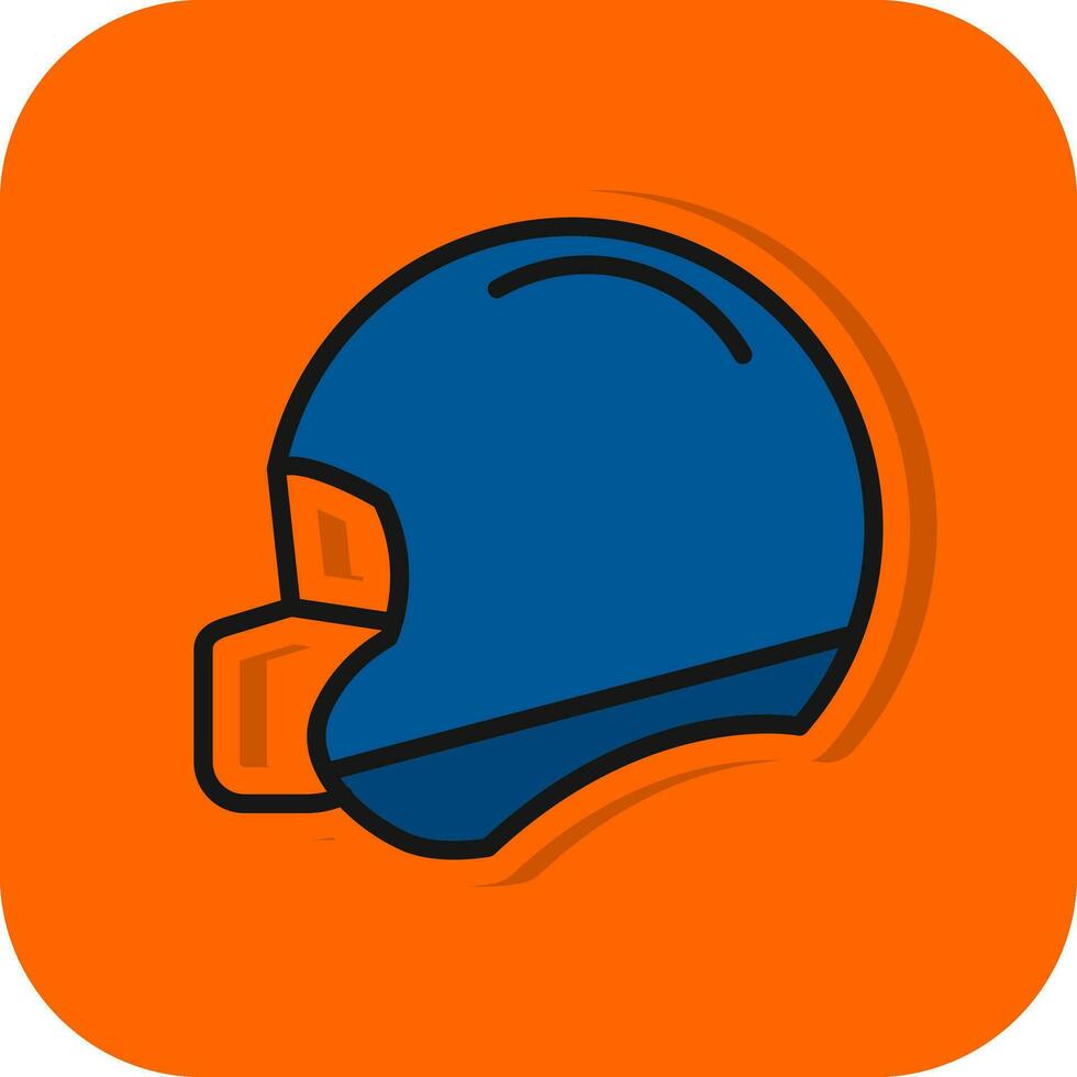 Football helmet Vector Icon Design