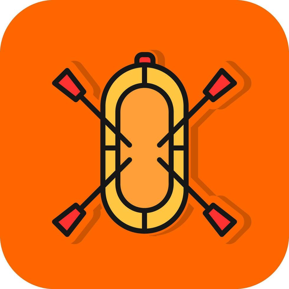 Rafting Vector Icon Design