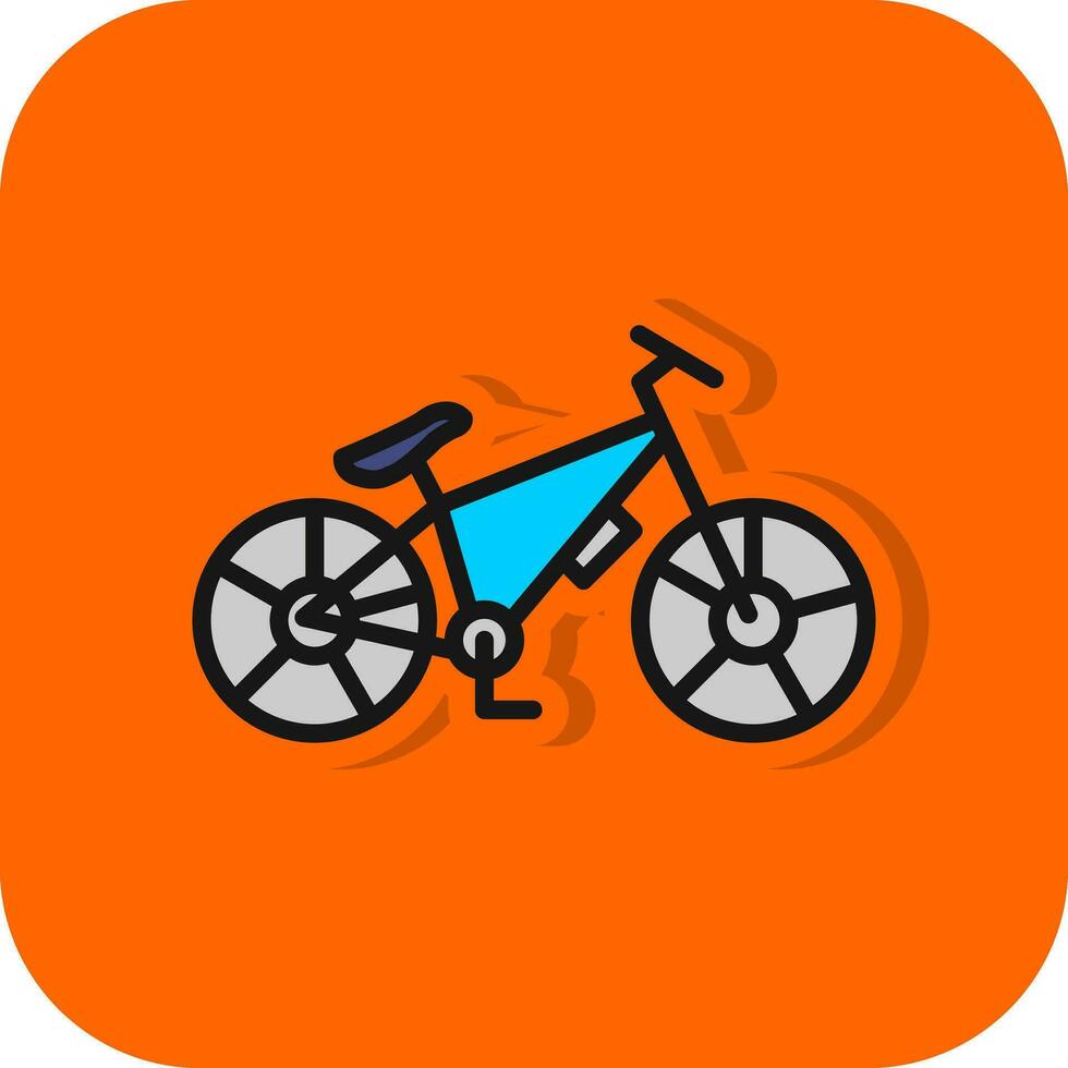 diseño de icono de vector de bicicleta de montaña