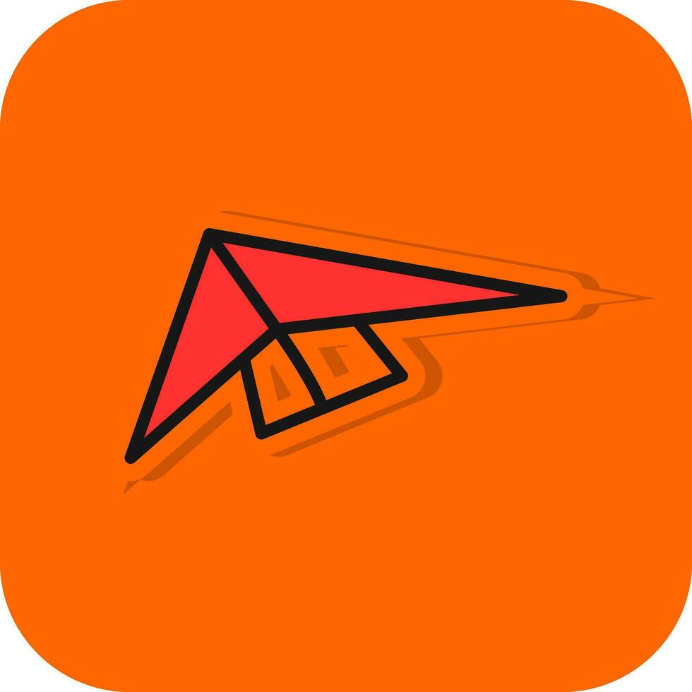 Hang gliding Vector Icon Design