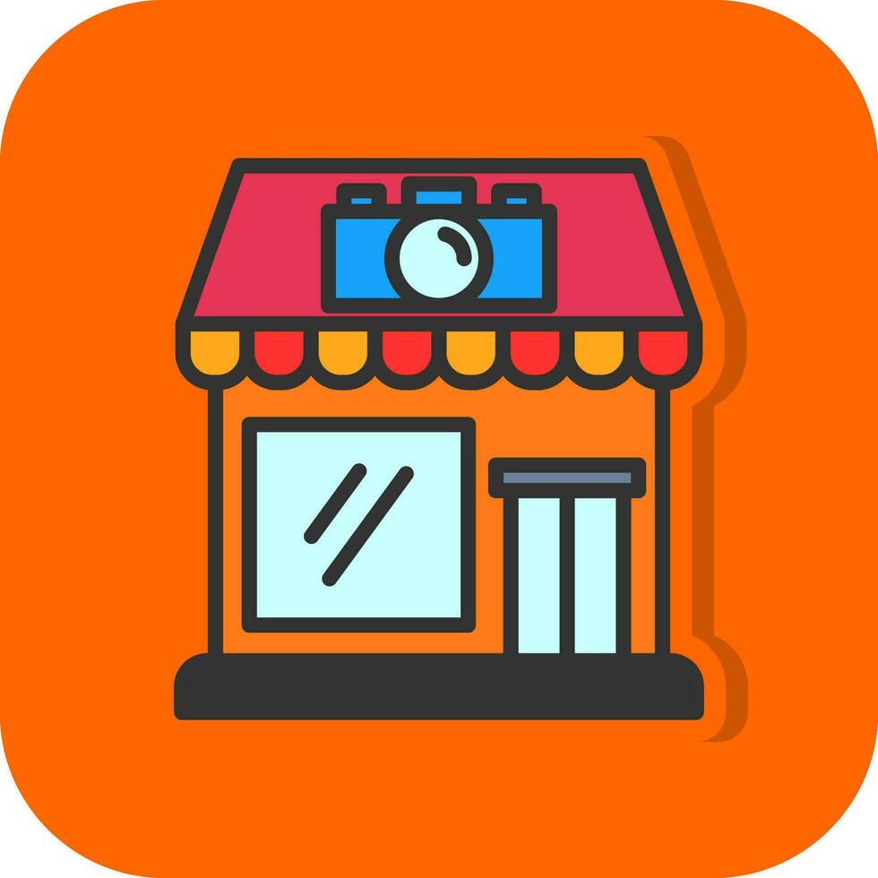 diseño de icono de vector de tienda de cámara