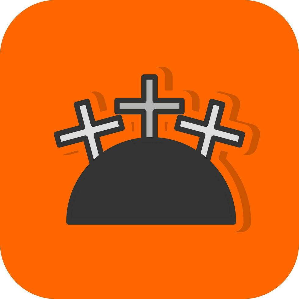 diseño de icono de vector de cementerio