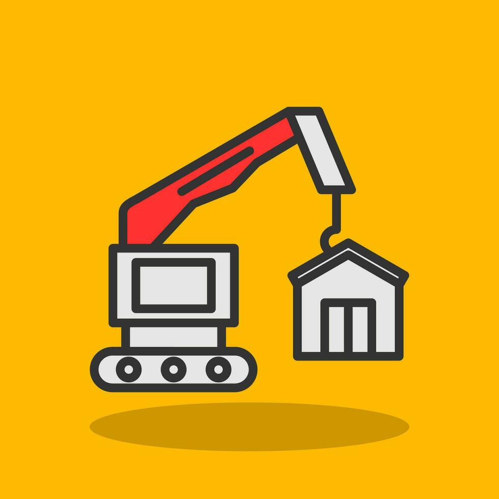 Construction site Vector Icon Design