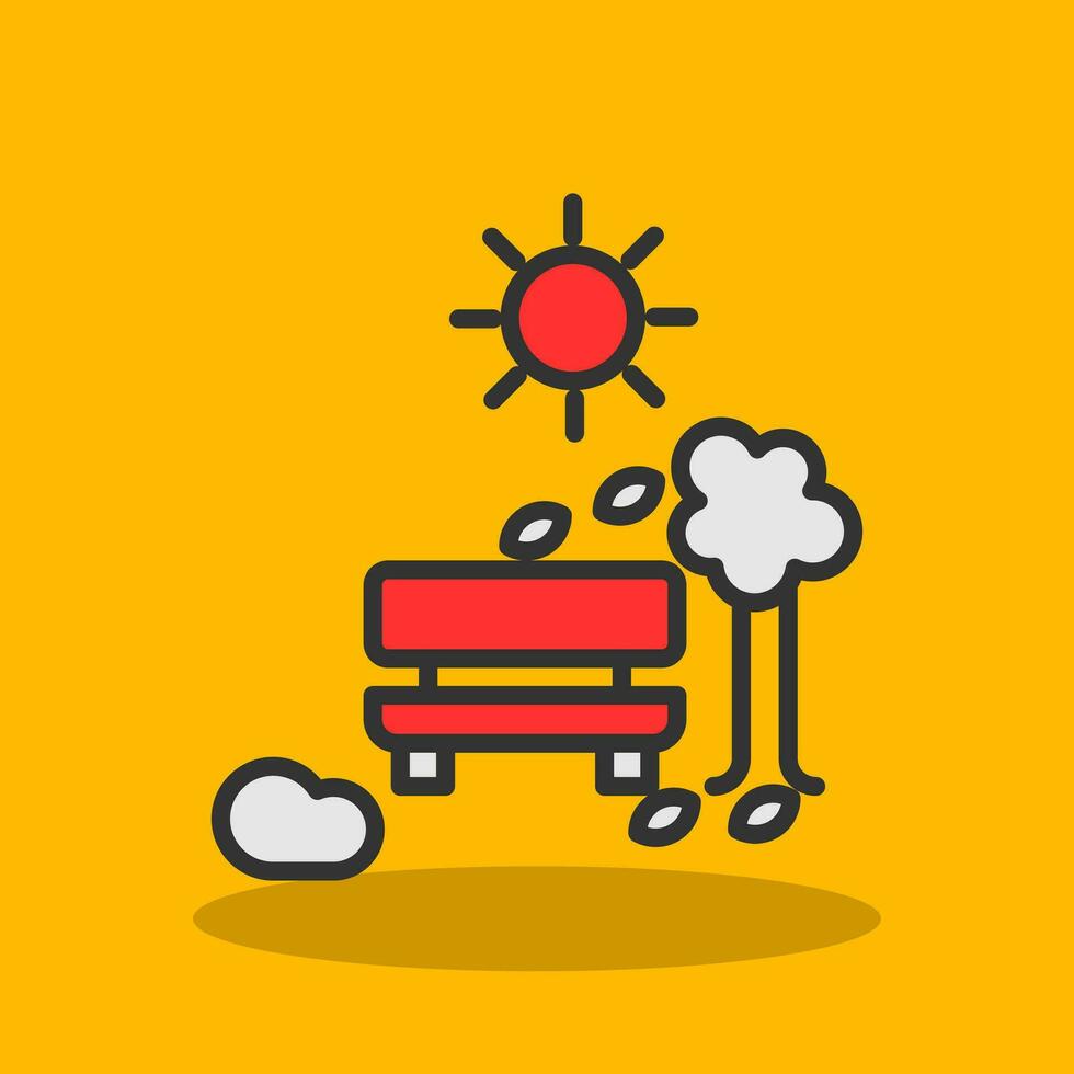 Bench Vector Icon Design