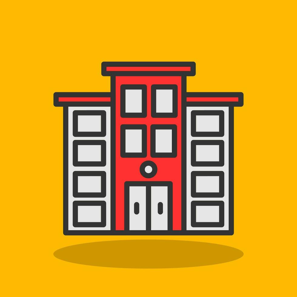 Townhouse Vector Icon Design