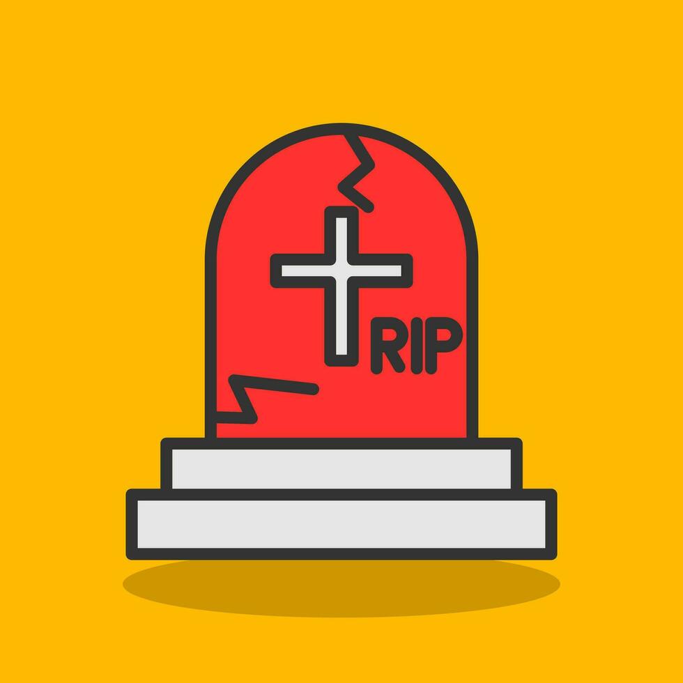 Cemetery Vector Icon Design