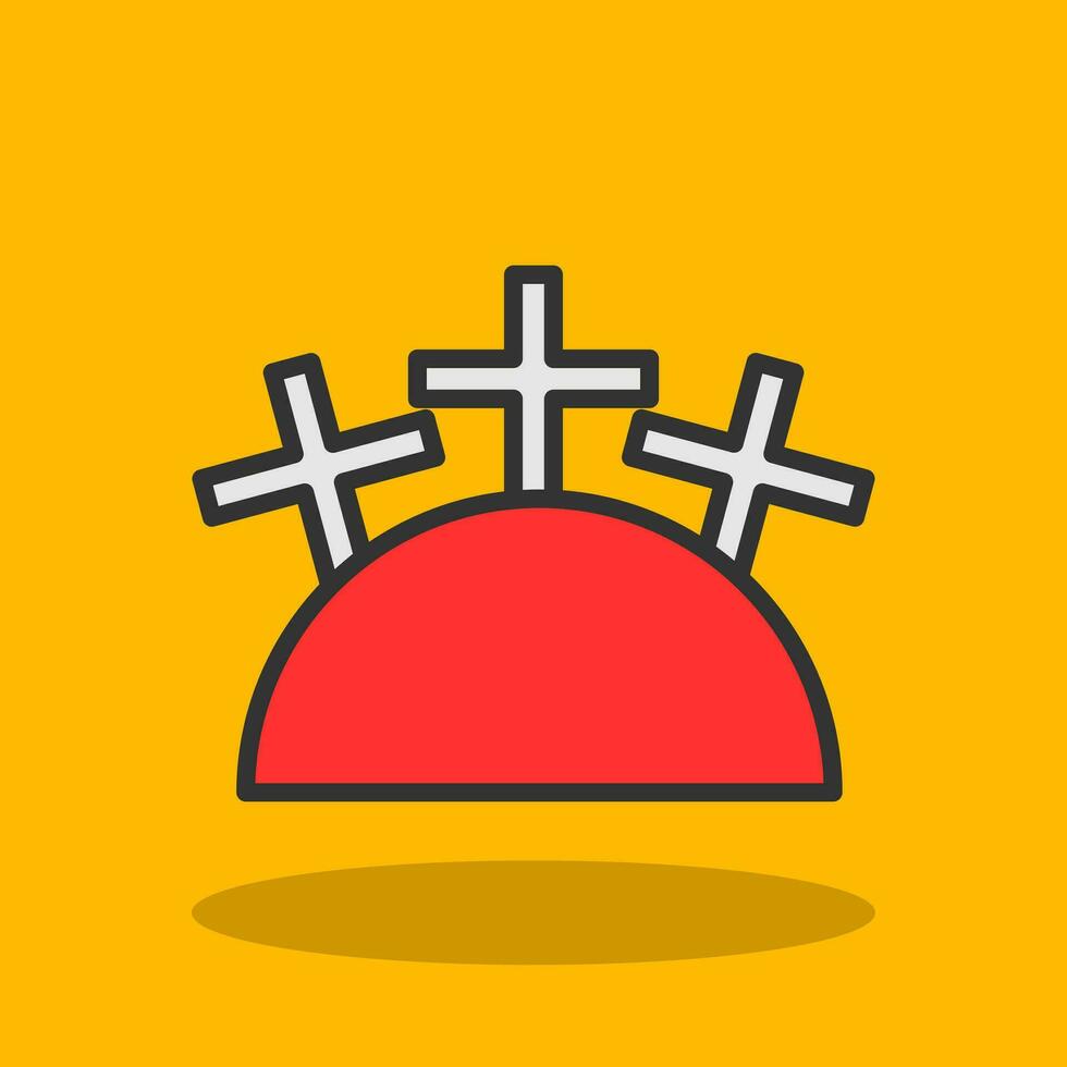Cemetery Vector Icon Design