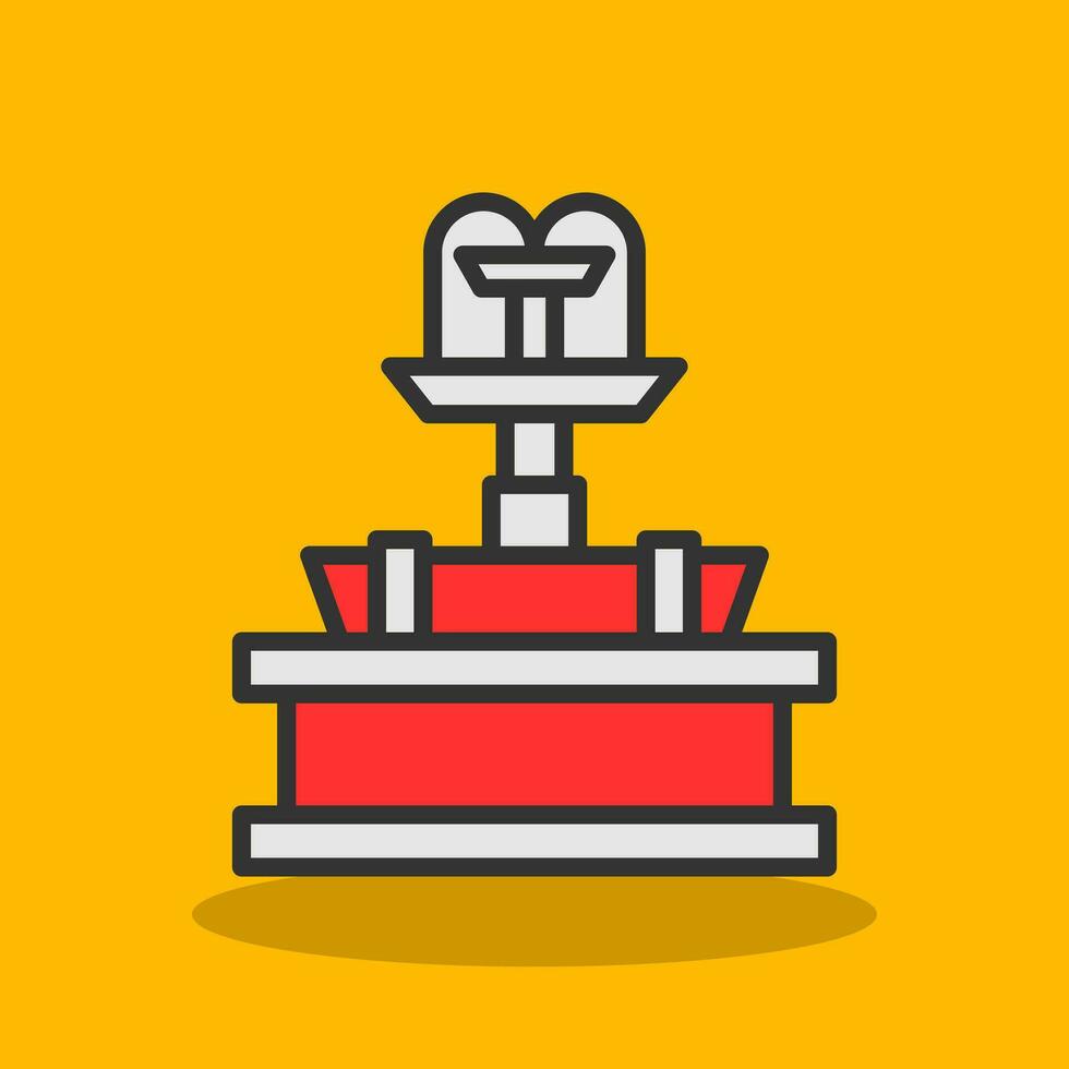 Fountain Vector Icon Design