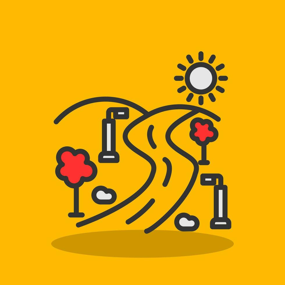 Street light Vector Icon Design