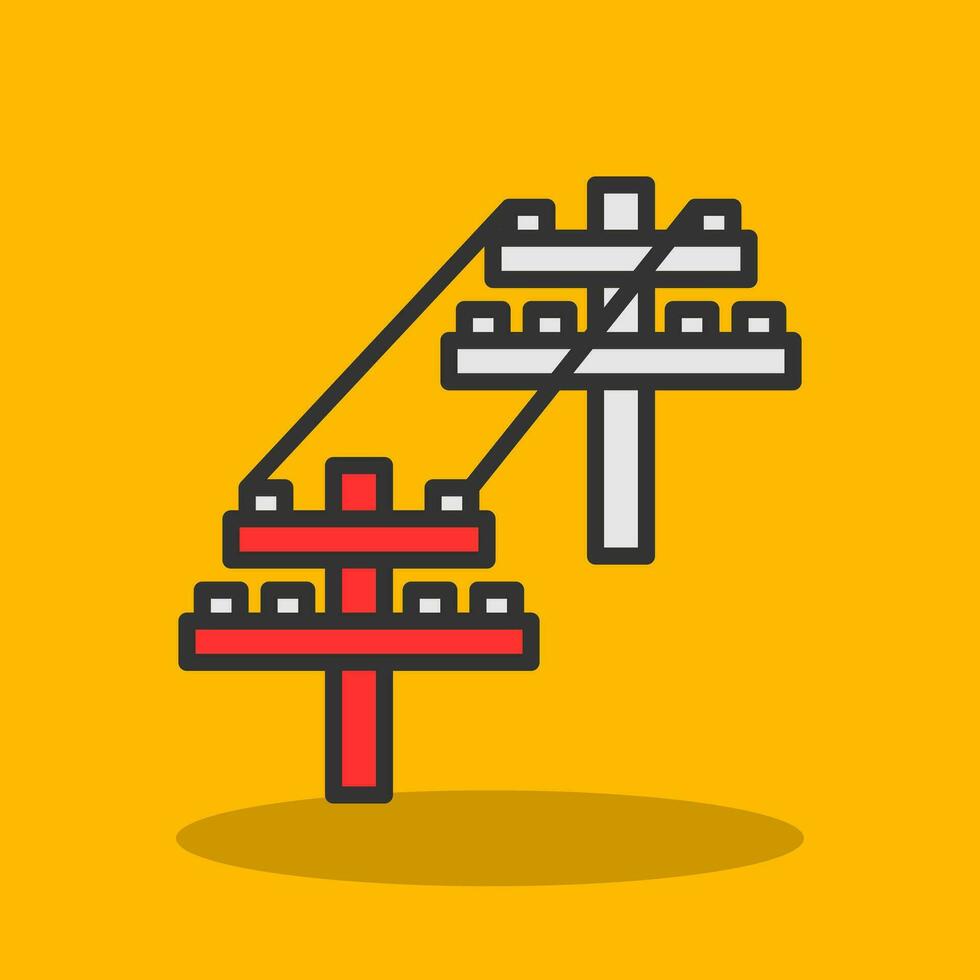 Electric tower Vector Icon Design
