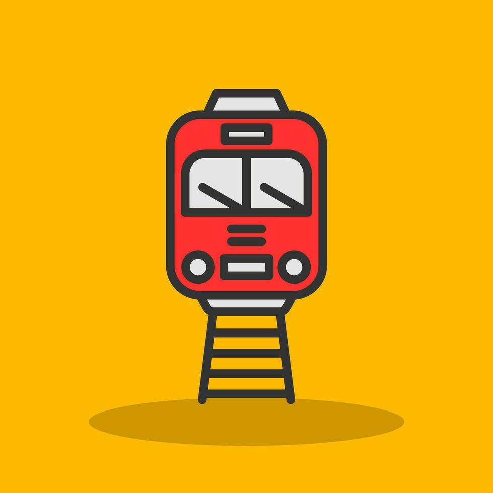Tram Vector Icon Design