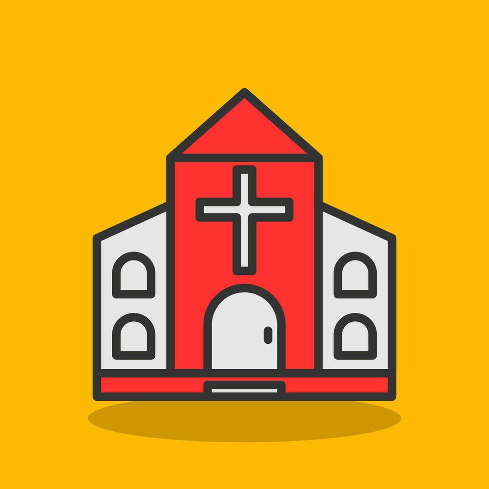 Church Vector Icon Design