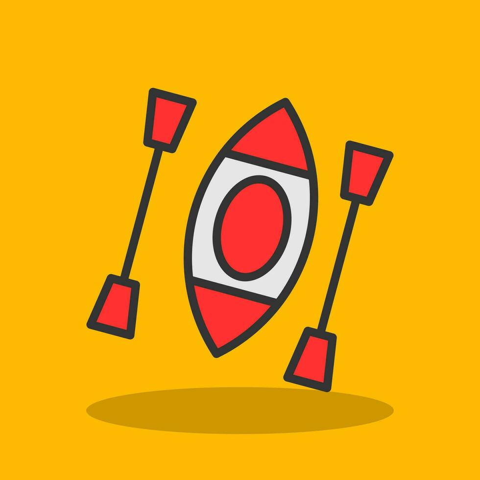 Kayak Vector Icon Design