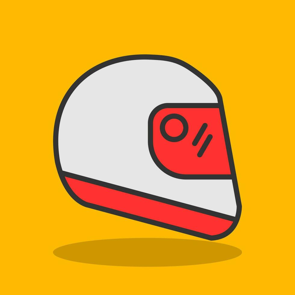 diseño de icono de vector de casco