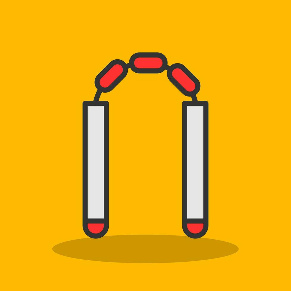 Nunchaku Vector Icon Design