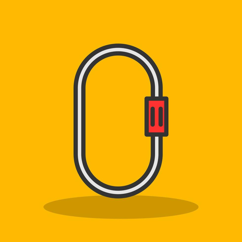 Carabiner Vector Icon Design