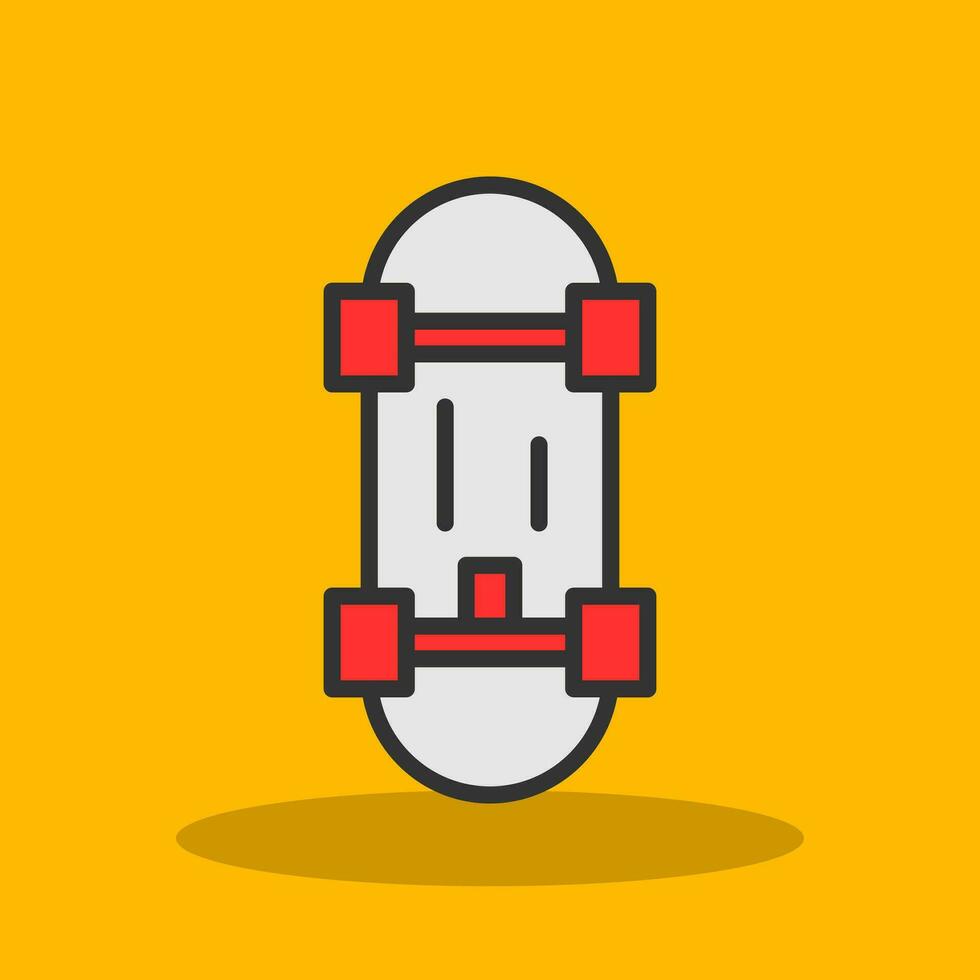 Skateboard Vector Icon Design