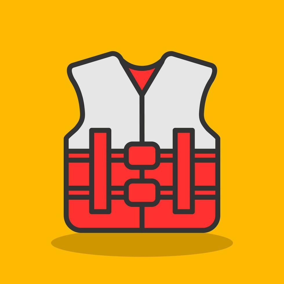 Life jacket Vector Icon Design