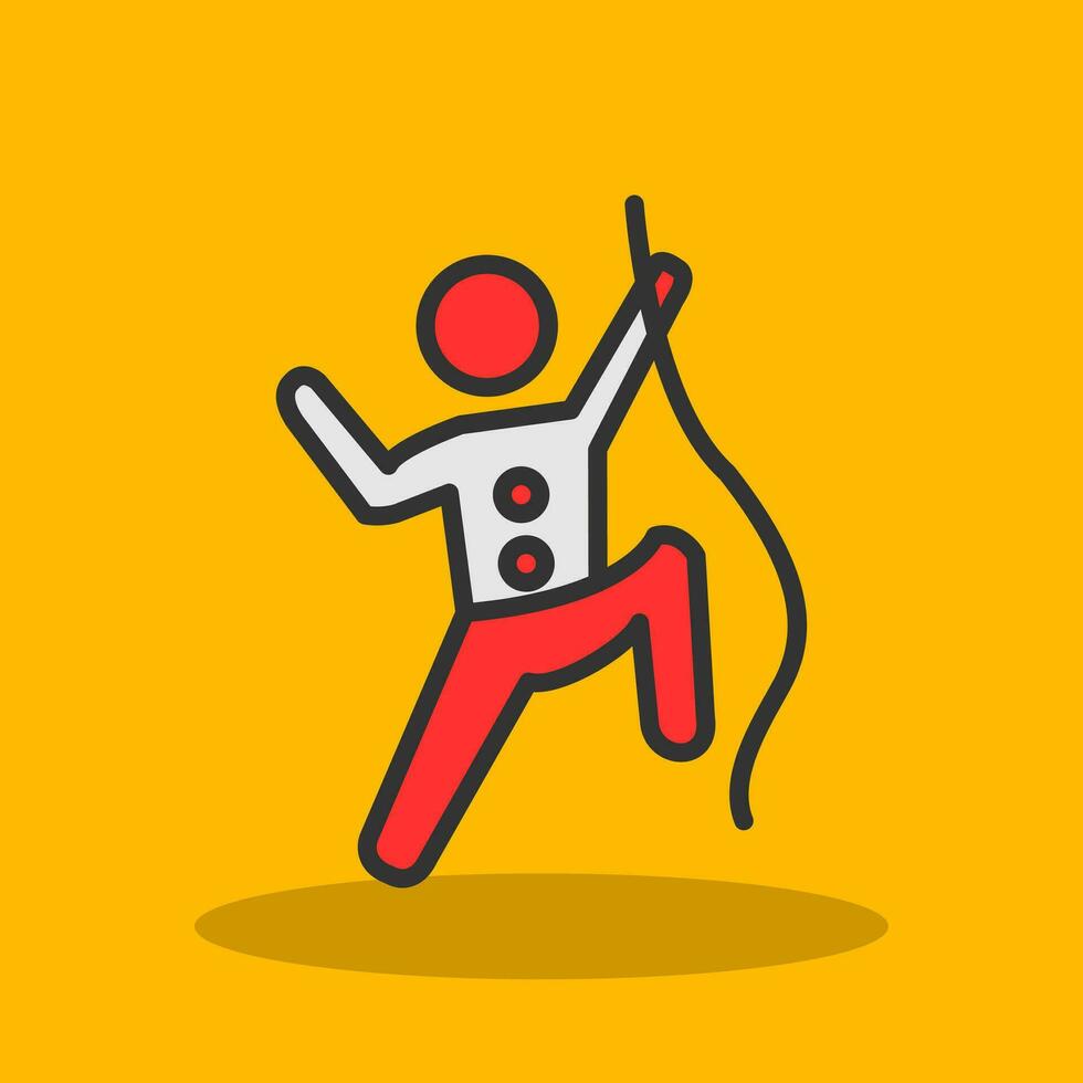 Climbing Vector Icon Design